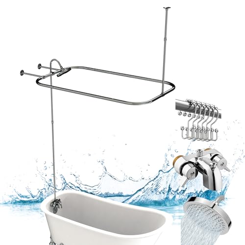 Pyhomestrim Clawfoot Tub Shower Kit