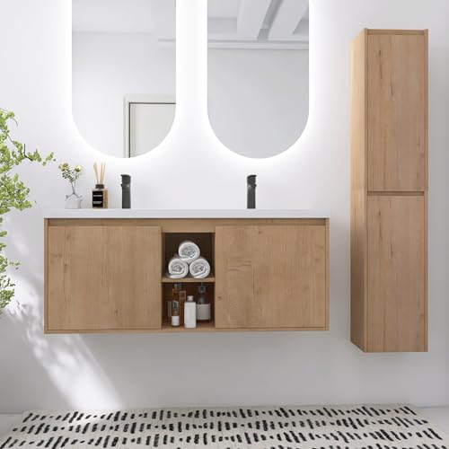 GLORAFIN 48" Floating Double Vanity