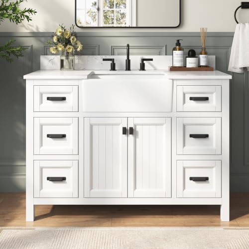 DELUXE LIVING 48 Inch White