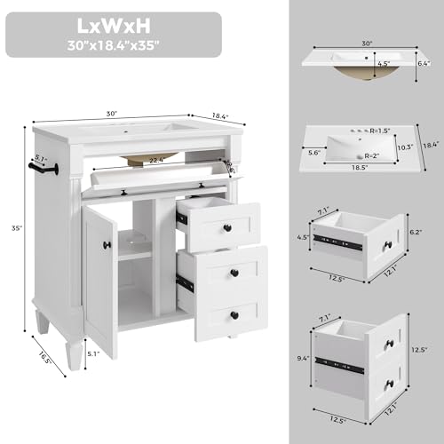 LIKIMIO 30 Inch Bathroom Vanity view 2