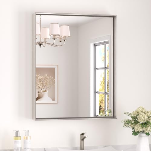 Keonjinn 24x30 Inch Brushed Nickel