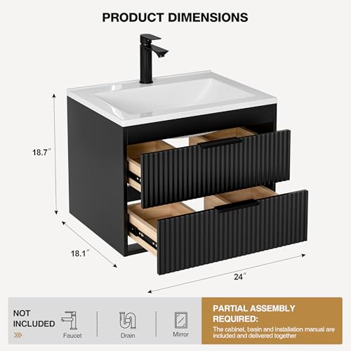 SUNTAGE 24 Inches Modern MDF view 2