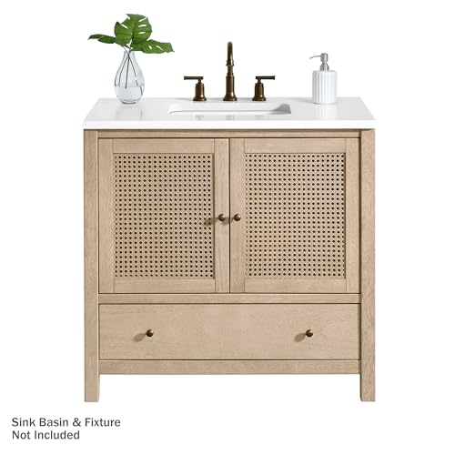 Lucca Wood Bathroom Vanity Cabinet view 5