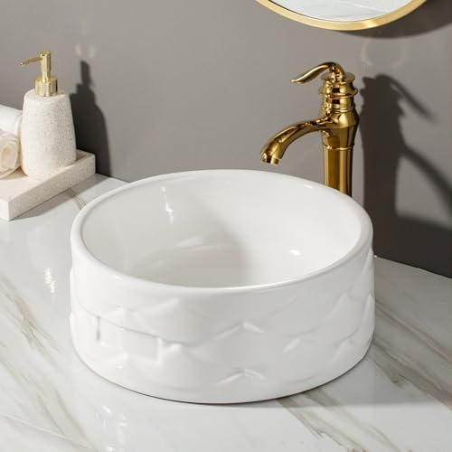WYRNOBRX 15 Inch Round Bathroom