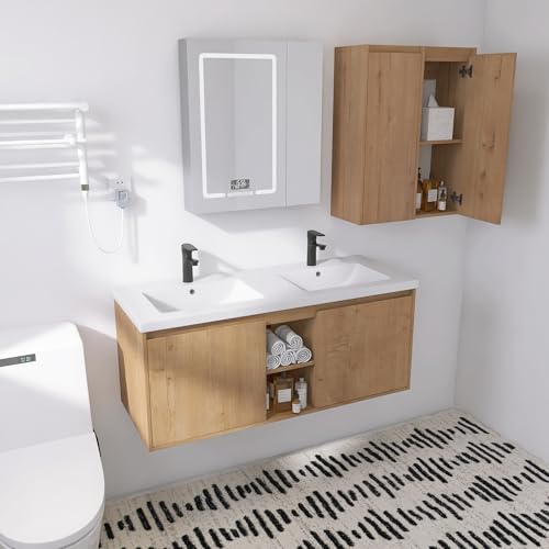 GLORAFIN 48" Floating Double Vanity view 2