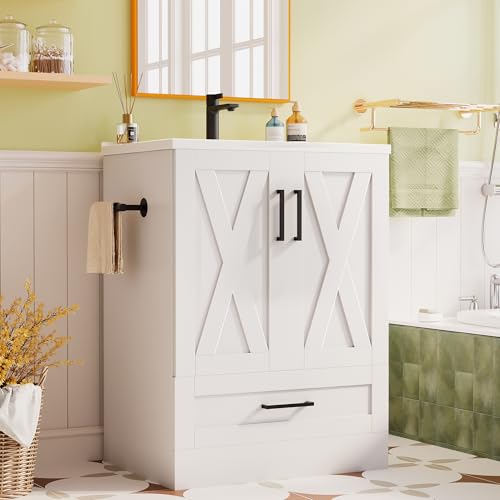 JUMMICO 24" Bathroom Vanity with