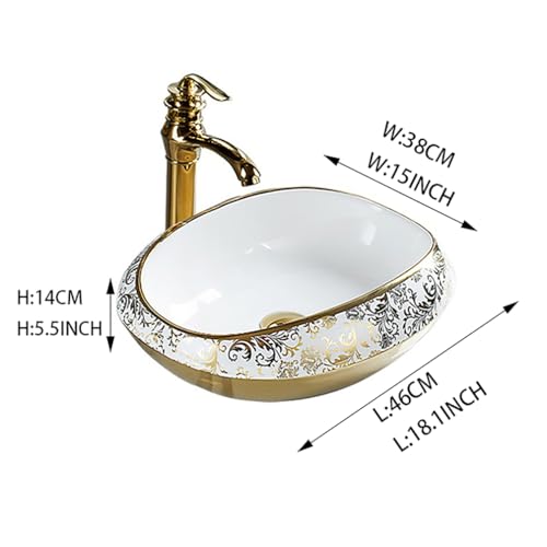 WYRNOBRX Bathroom Vessel Sink 18" view 5