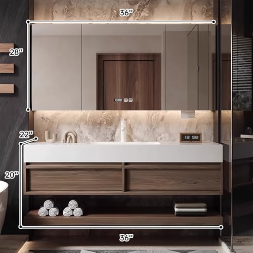 Floating Vanity 36" with Smart view 2