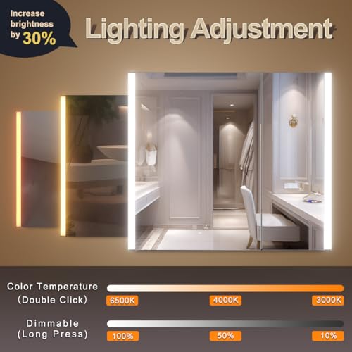 KWW LED Lighted Bathroom Medicine view 3