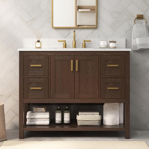 DELUXE LIVING 42 Inch Bathroom