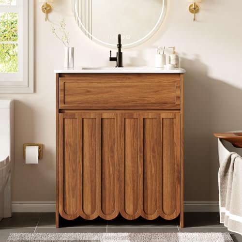 28 inch Brown Bathroom Vanity view 4