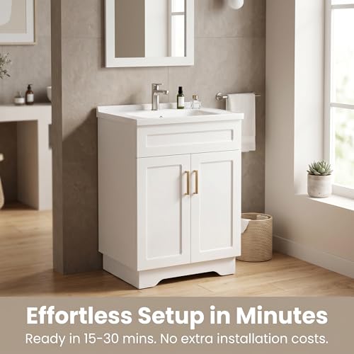 Smhxo Bathroom Vanity with Ceramic view 3