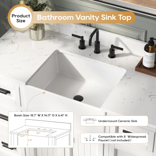 DELUXE LIVING 48 Inch White view 4