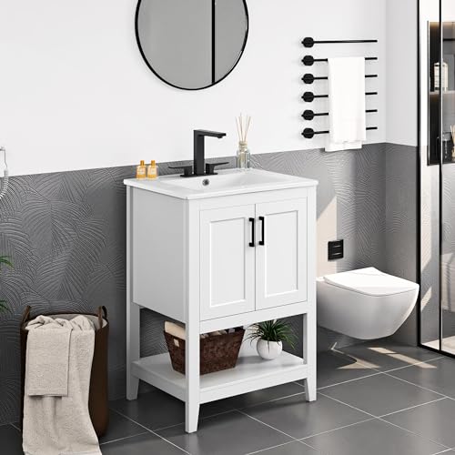 Yaheetech 24" Modern Bathroom Vanity