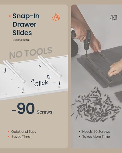 SONGMICS HOME Vanity Desk with view 3