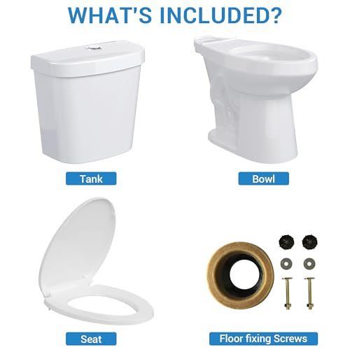 Two-Piece Toilets for Bathrooms Comfort view 4
