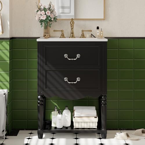 24 Inch Mid-Century Modern Bathroom view 3