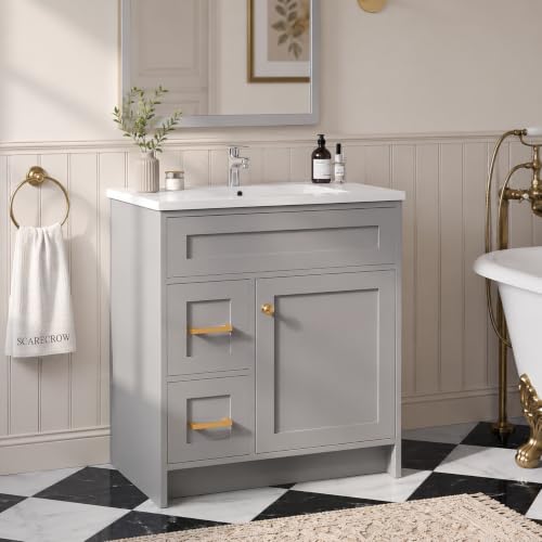LDarqeer 30 Inch Freestanding Bathroom