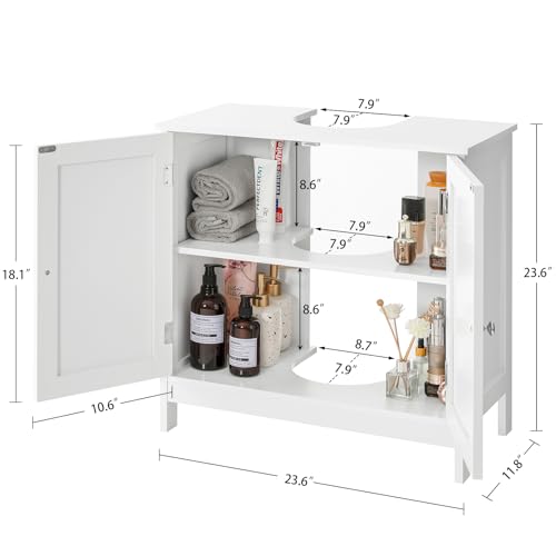 TEENFON Pedestal Sink Storage Cabinet view 2