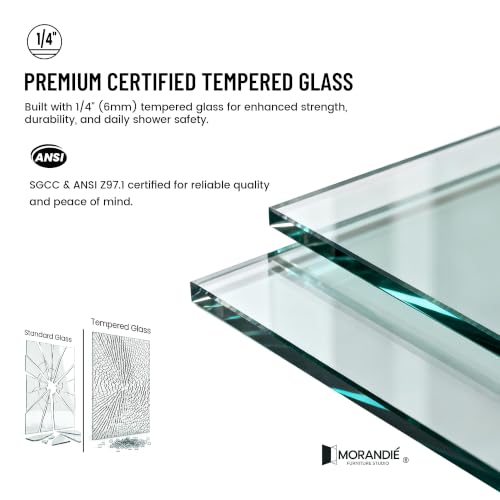 Semi-Frameless Sliding Glass Shower Door view 5