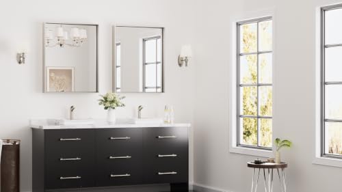 Keonjinn 24x30 Inch Brushed Nickel view 2