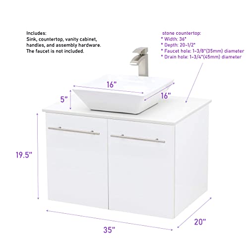 WindBay 36" Wall Mount Floating view 2