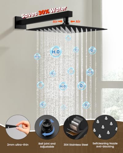 gotonovo Rainfall Bathroom Shower System view 3