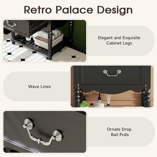 24 Inch Mid-Century Modern Bathroom view 4