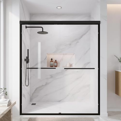 Semi-Frameless Sliding Glass Shower Door
