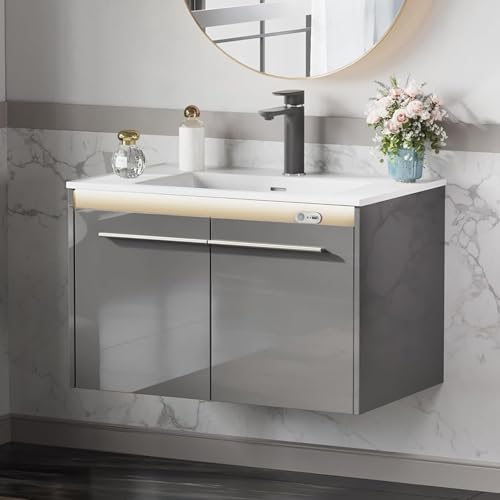 AMERLIFE 31" LED Floating Bathroom