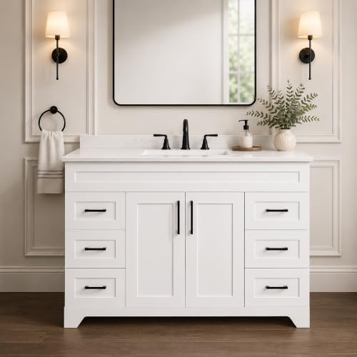TONYRENA 48" Luxurious Bathroom Vanity