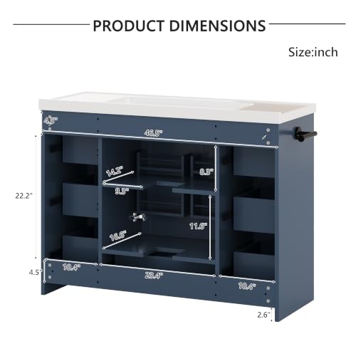 Bellemave 48" Bathroom Vanity with view 5