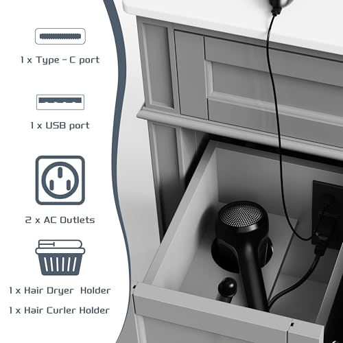 OWIPAW 36" Bathroom Vanity with view 3