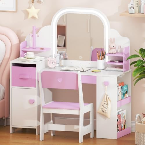 Frogprin Kids Vanity with Lights