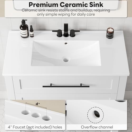 LIKIMIO 36" Bathroom Vanity with view 4