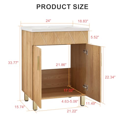 Bathroom Vanity with Sink 24 view 2