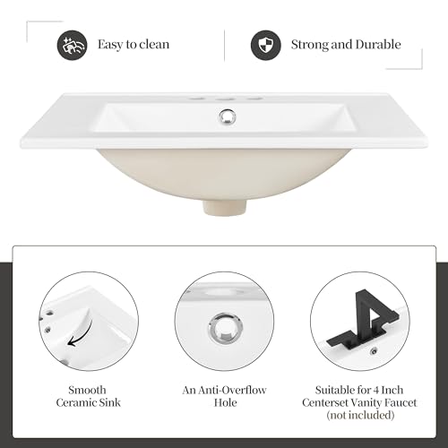 Yaheetech 24" Modern Bathroom Vanity view 5