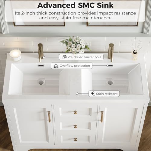 LIKIMIO 47.2" Bathroom Vanity with view 4