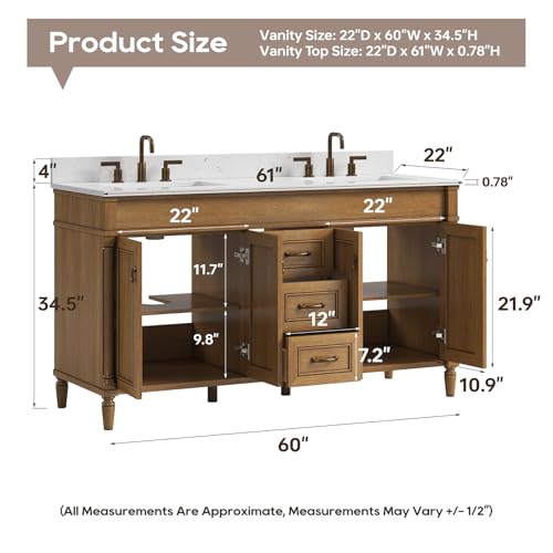 DELUXE LIVING 60 Inch Bathroom view 2