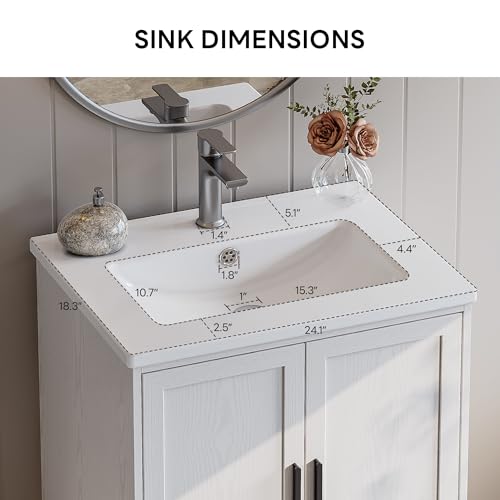 LIKIMIO 24" Bathroom Vanity with view 4
