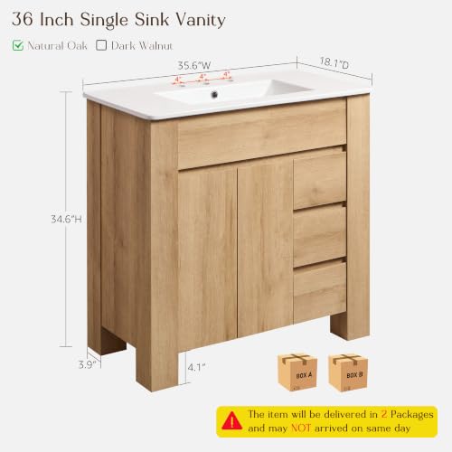 T4TREAM 36 Inch Bathroom Vanity view 2