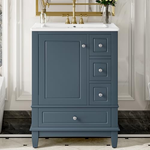 24" Bathroom Vanity with Sink view 3