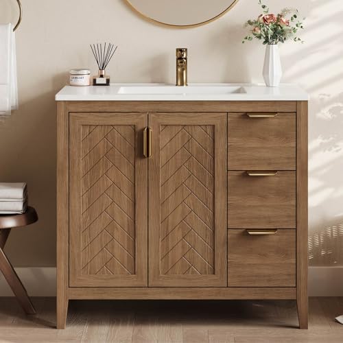 DELUXE LIVING 36 Inch Modern