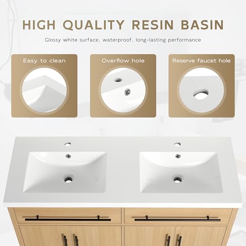 48" Freestanding Bathroom Vanity Double view 5