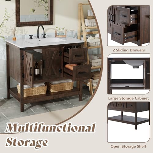AMERLIFE 36" Farmhouse Bathroom Vanity view 4