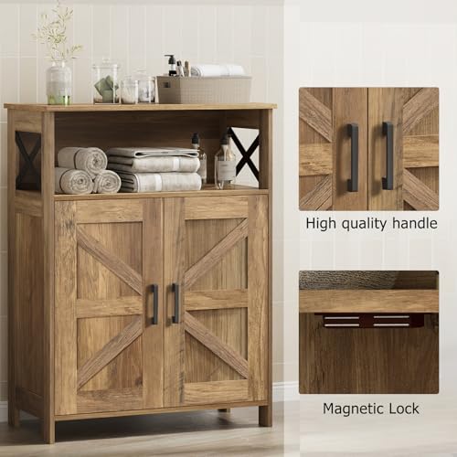 Homhedy Farmhouse Bathroom Storage Cabinet view 5