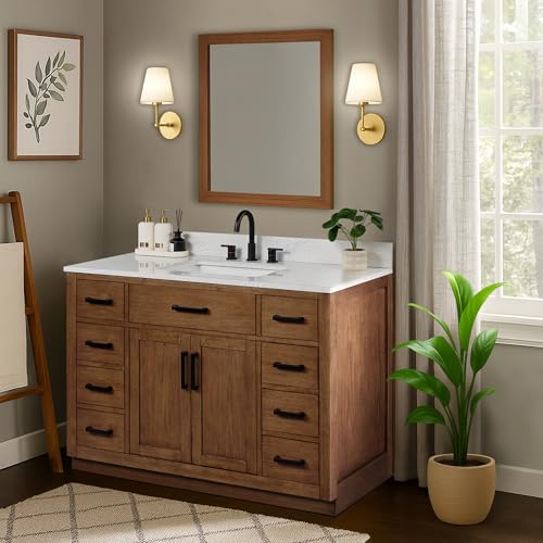 XWNE 48-inch Dark Walnut Bathroom view 3