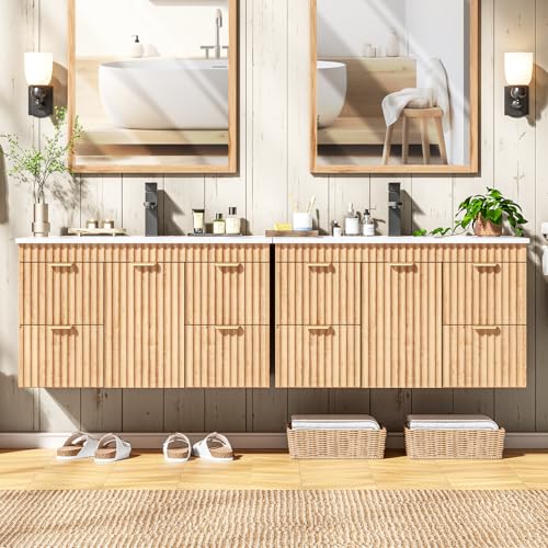 Vabches 30" Fluted Bathroom Vanity view 4