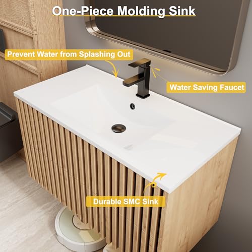 eclife 36" Floating Bathroom Vanity view 5