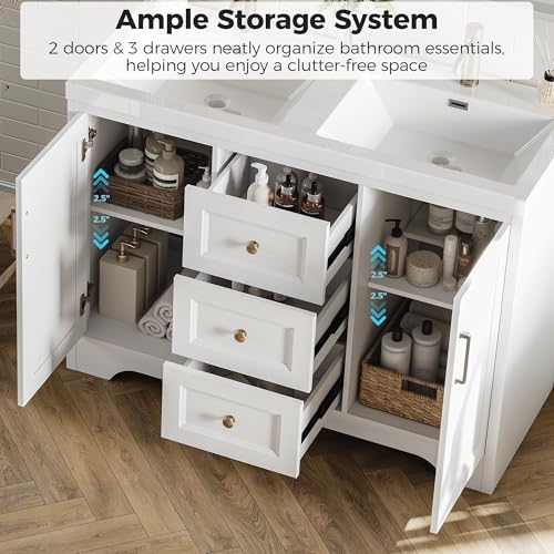 LIKIMIO 47.2" Bathroom Vanity with view 3